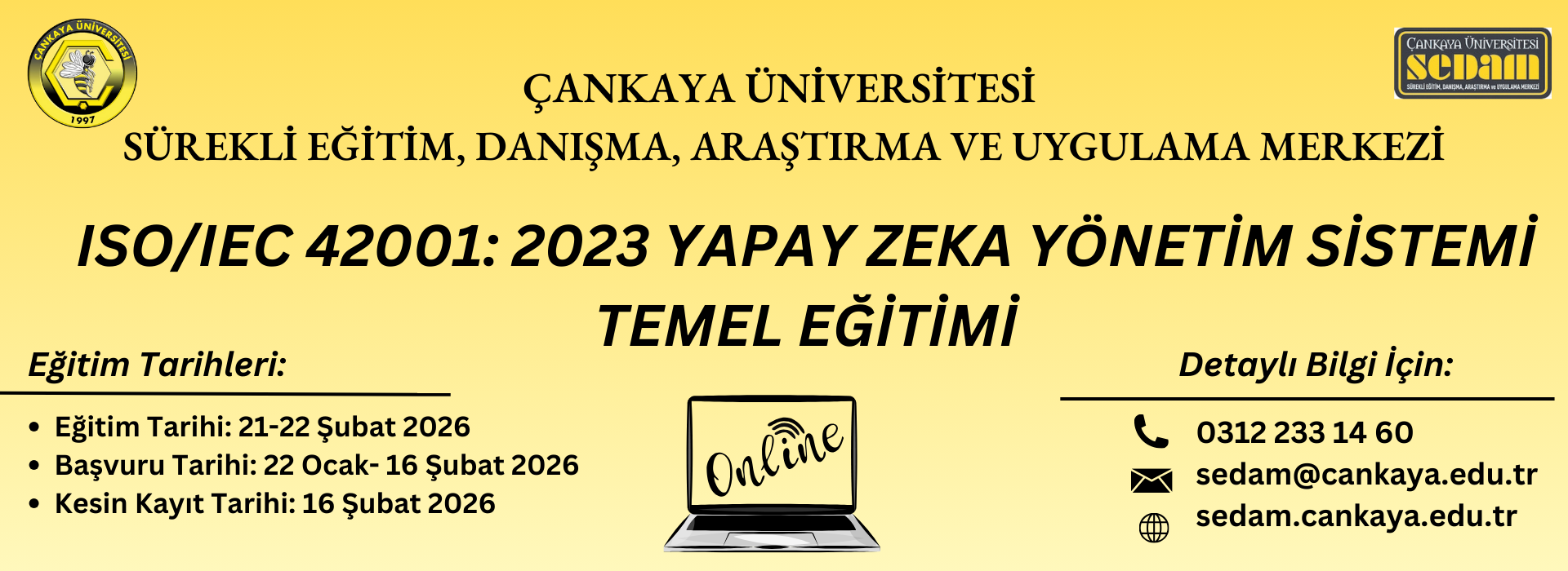 ISO/IEC 42001:2023 YAPAY ZEKA YÖNETİM SİSTEMİ TEMEL EĞİTİMİ
